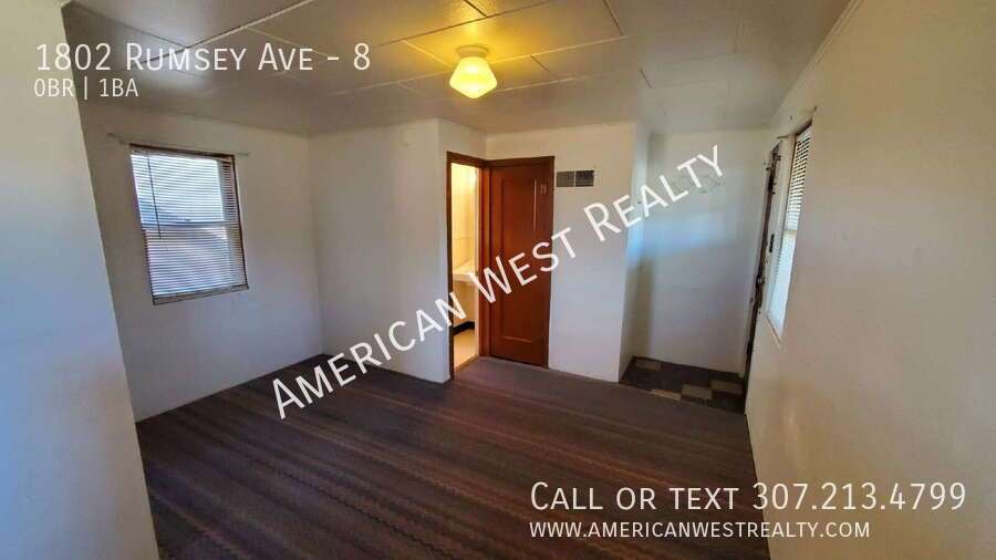 Upstairs studio apartment property image