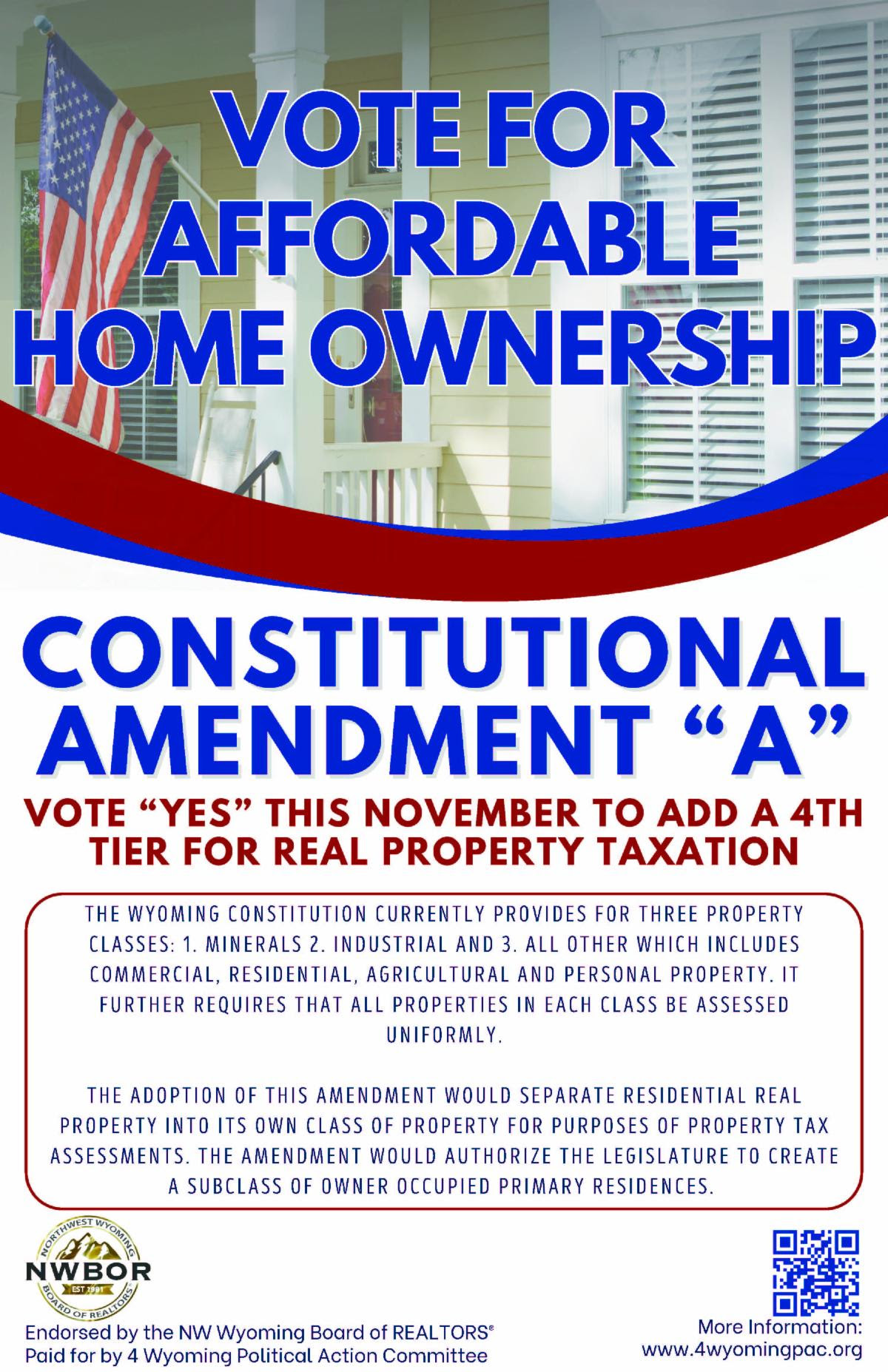 Vote YES on Amendment A for Fair Property Taxes in Wyoming